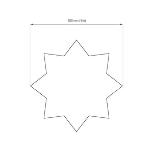 Fluorescent Stars 105mm (4in)