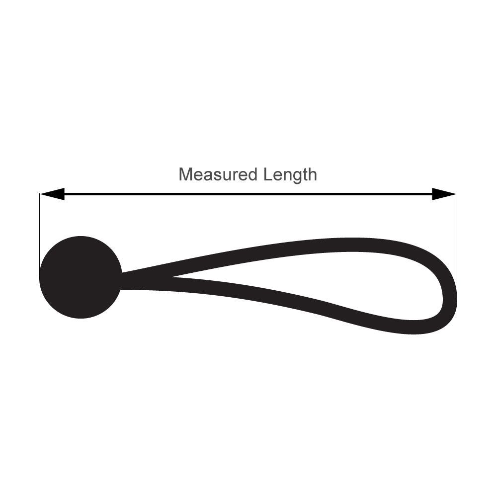 Elastic Ball Loop Bungee Cord Black yoyelo
