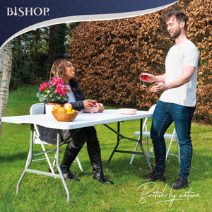 5ft (152cm) Rectangular Folding Trestle Table by Bishop®