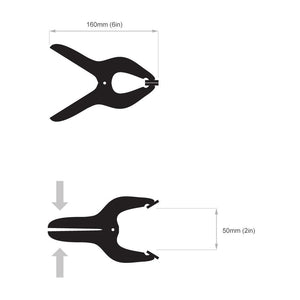 Plastic Spring Clamp 50mm