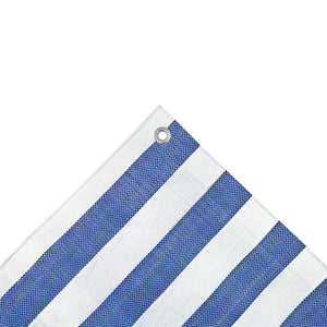 Striped Market Stall Tarpaulin Heavy Duty 170gsm