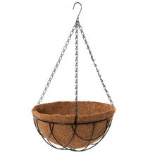 Load image into Gallery viewer, Ridgmont Wire Hoop Hanging Basket with Coconut Liner 30cm (12in)